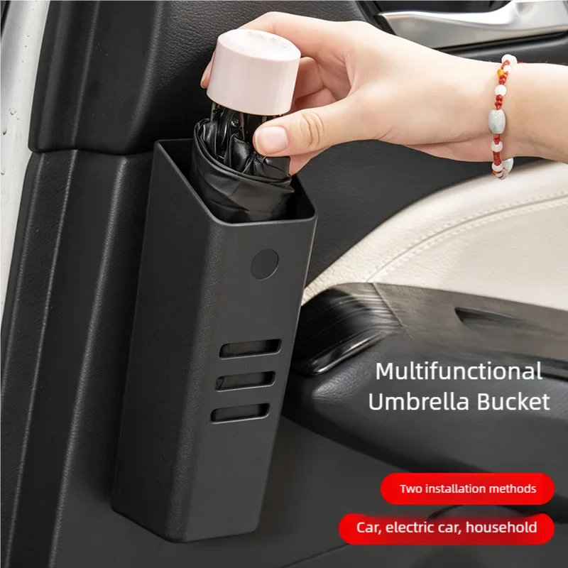 Umbrella Storage Bucket, Car Trunk Umbrella Holder, In-Car Storage Box, Door-Side Household Gadget, Universal
