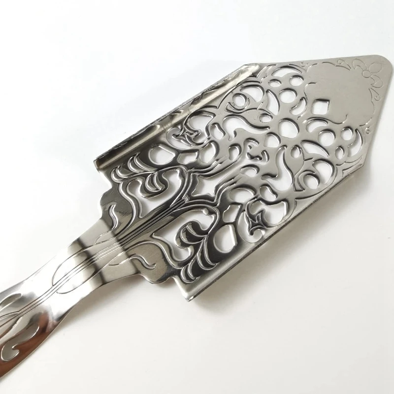 Colheres de absinto 4 pçs colheres de absinto de aço inoxidável vintage cocktail bar copo de vidro filtro para beber oco colher de absinto