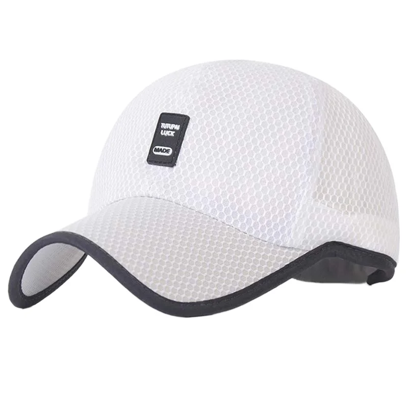 Men Quick Dry Summer Cool Mesh Baseball Cap Sport Dad Hat Black Navy White Khaki Grey Adjustable Lightweight