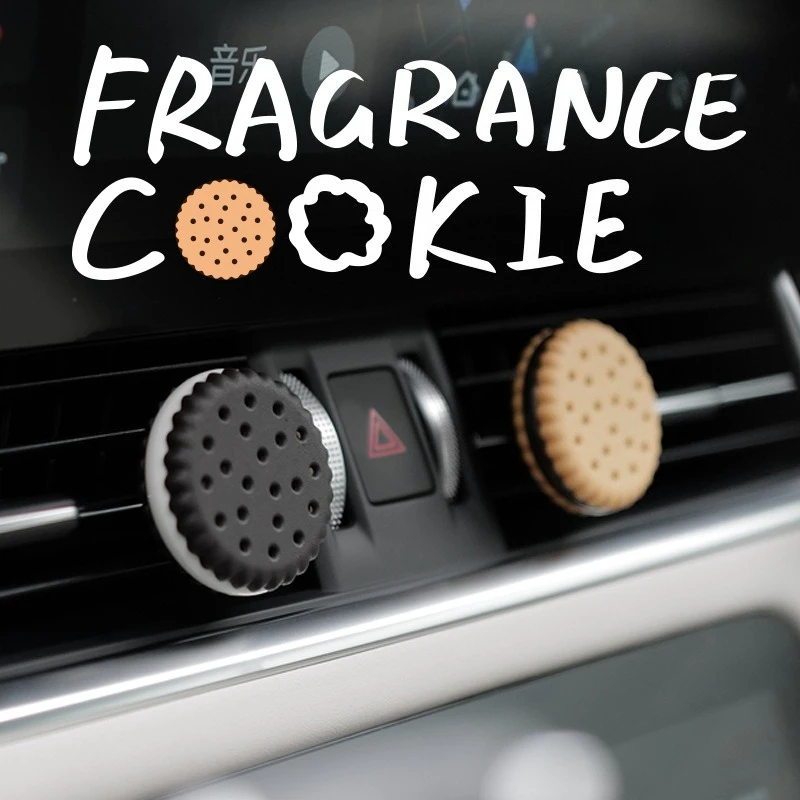 

Creative Biscuit Style Car Perfume Solid Air Outlet Fragrance Clip - New Design Automobile Interior Aromatherapy Accessory