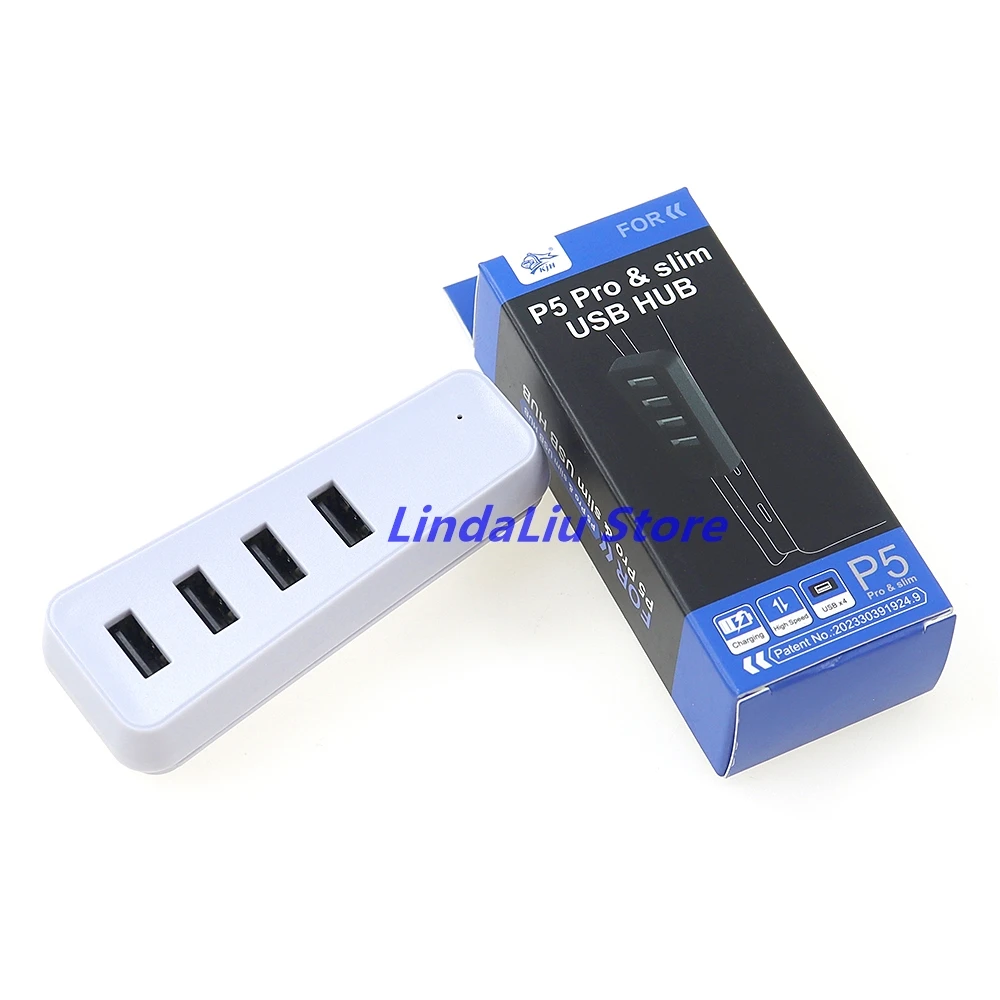 10 шт. для PS5 Slim Pro USB-удлинитель-концентратор с 4 USB-портами, расширительный USB-концентратор для PS5 SLIM Pro, универсальный консольный хост
