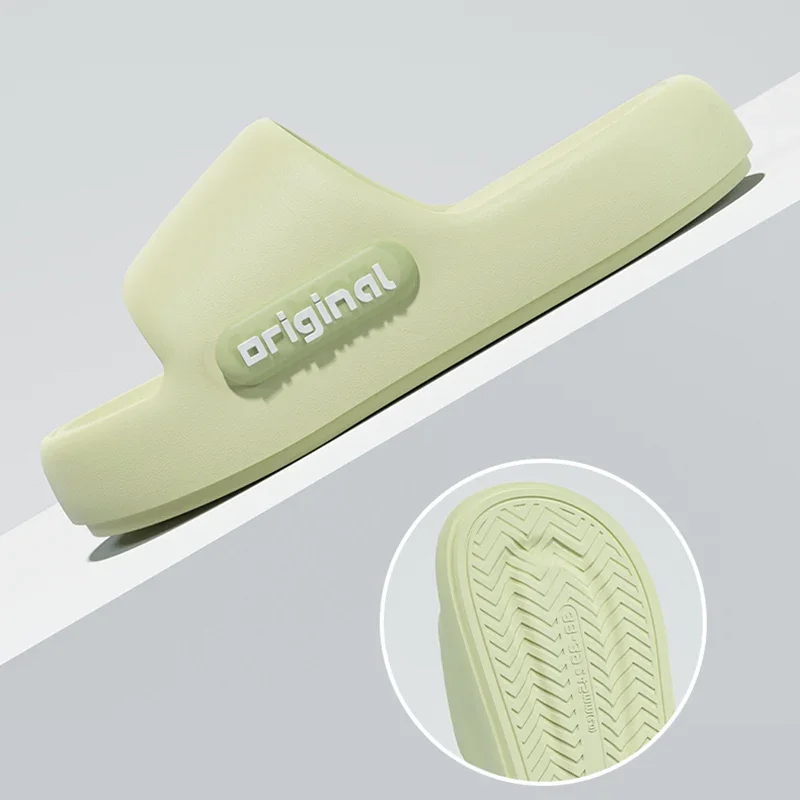 Candy Color Women Thick Sole Home EVA Slippers Spring Summer Big Size Anti Slip Cloud Slides Ladies Soft Bottom Beach Flip Flops image 3