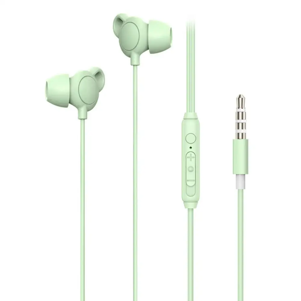 Durable Anti Noise Earphones In Ear Sleep Earphones 15.00g Sleep Phones Line Length 1.2m Wired Headset Soft Silicone Earphone