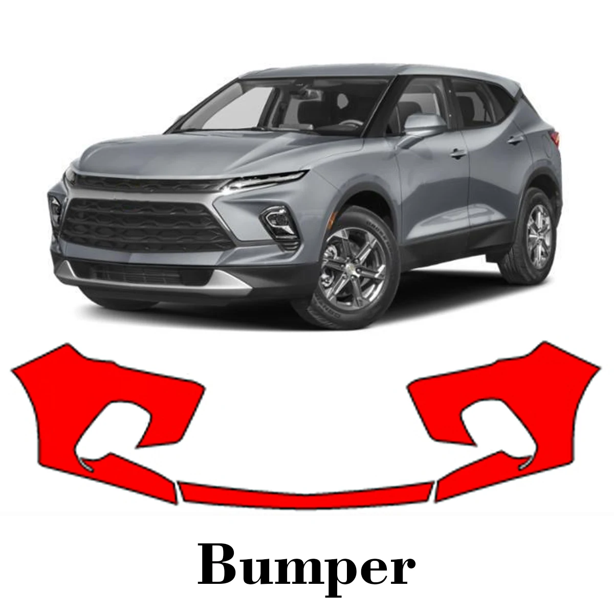 

Car Precut Paint Protection Film Front Bumper Anti-scratch Exterior TPU PPF For Chevrolet Blazer 2023-2025