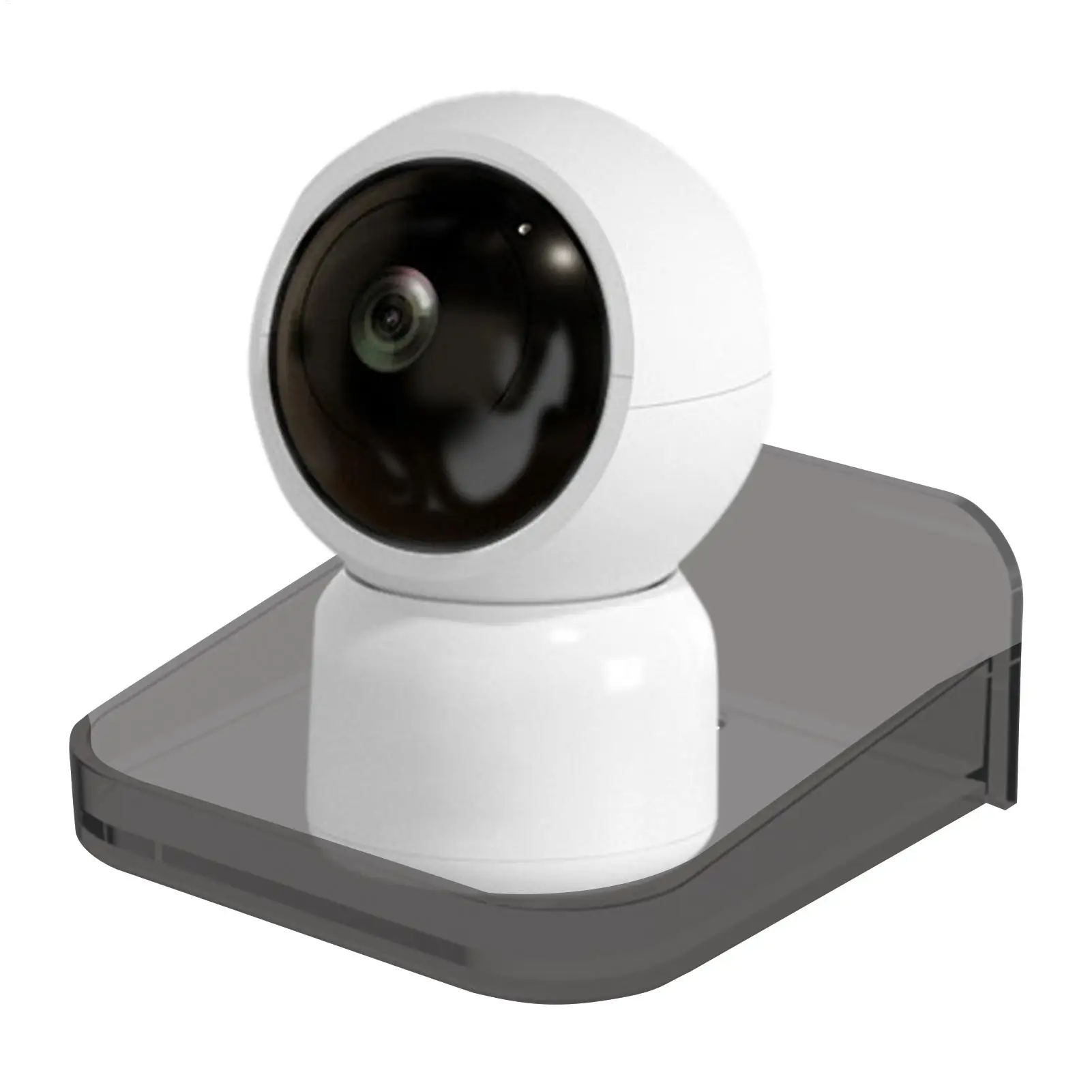 1pc Small Shelf Wall Mount Tiny Wall Shelf Security Camera Bracket Holder Floating Display for Window Apartment Renter Bedroom