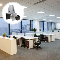 Aluminum Alloy Desk Divider Clips Sturdy Rust Free Adjustable Partition Clamp For Home Office School Use Panel