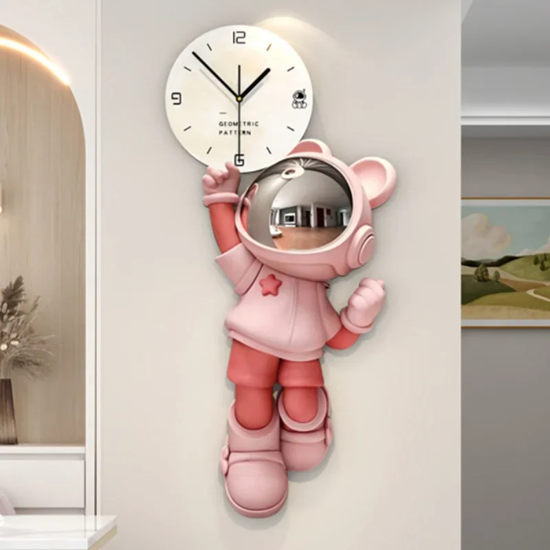 Silent Wall Clocks Cartoon Watches Creative Room Dacoration Items Aesthetic Interior Home Decoration Accessories Luxury Design