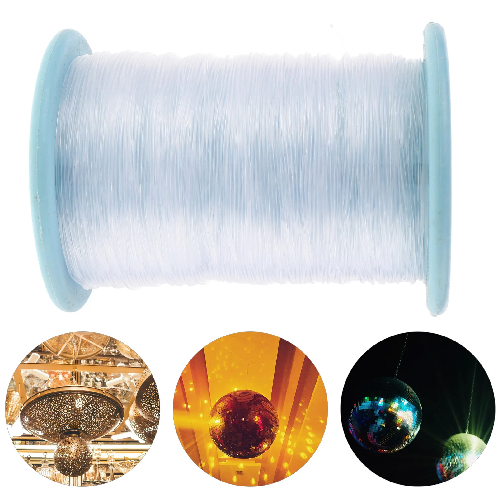 

Stainless Steel Ball Accessories 1.0mm White Nylon Line for Ceiling Decor Hanging Jewelry Clear Acrylic Thread Fishing Line Cord