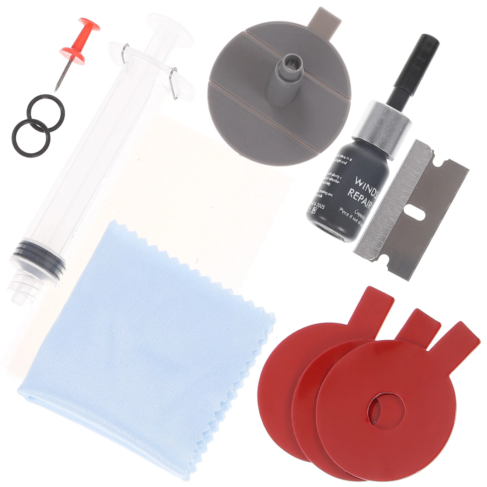 

Glass Repair Kit Windshield Chip Crack for Long Cracks Suite Cracked Car Rubber Abs Auto