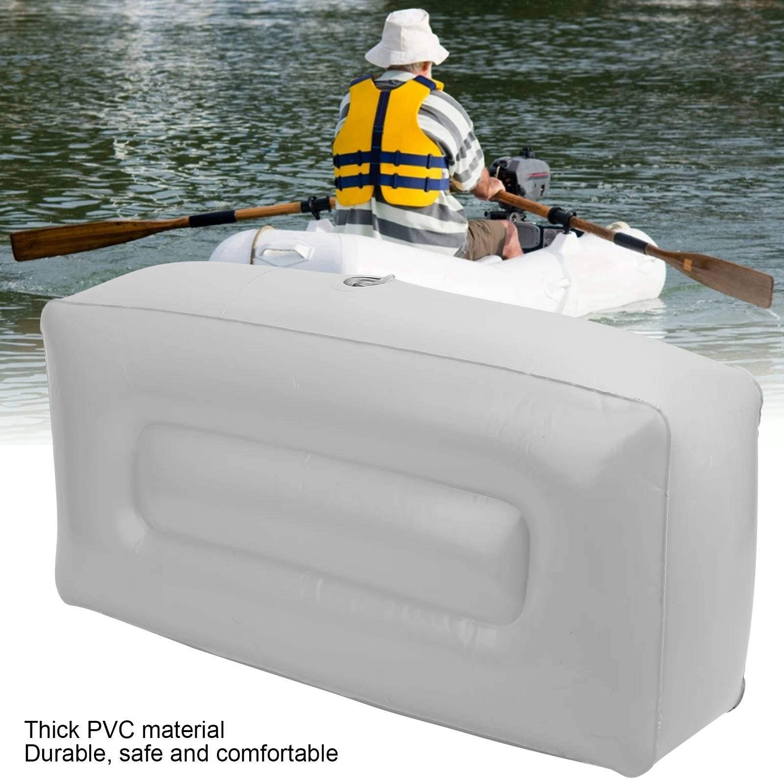 Kayak Inflatable Seat Cushion Soft Pvc Moistureproof Fishing Boat Accessories Outdoor Tools