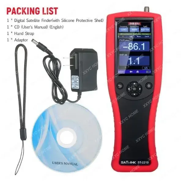 Satlink ST-2210 DVB-S2 محلل طيف مكتشف الأقمار الصناعية