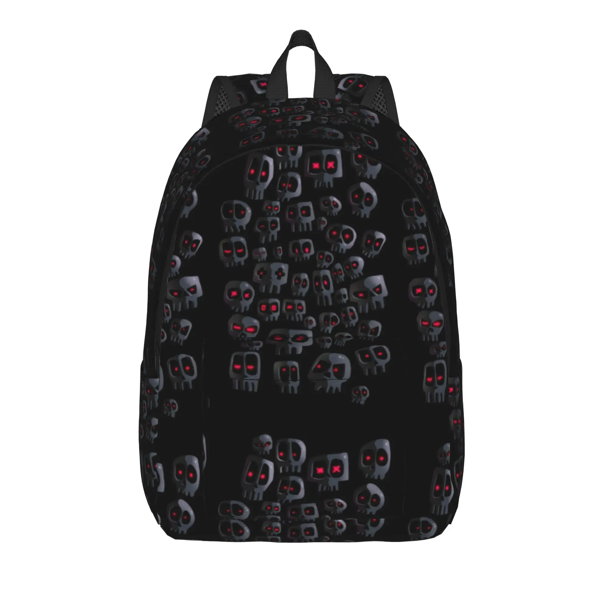Dark Multi skull Horror Pattern Backpack  Men Polyester Sport Backpacks Pattern Streetwear High School Bags Rucksack