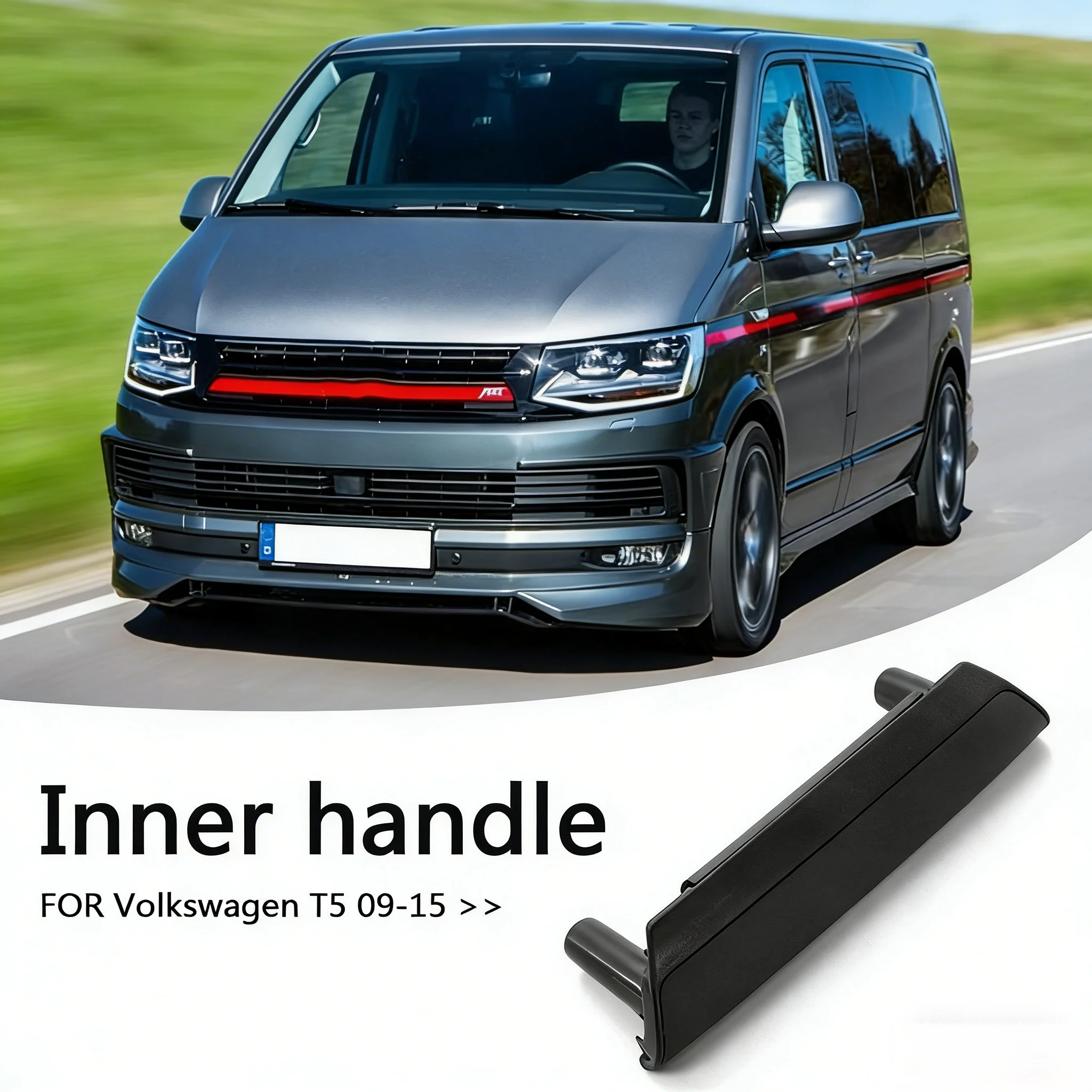 Front Interior Door Handle Cover Mount 7H0867179 Car Door Pull Handle 7H0867180 for VW Transporter T5 Multivan V Car Accessories