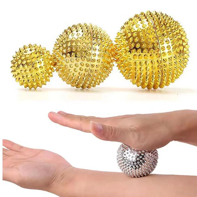 Balles d'acupression magnétiques à picots pour massage, exercices manuels, thérapie physique, apaisement de l'anxiété, relaxation, soulagement du stress, cadeaux