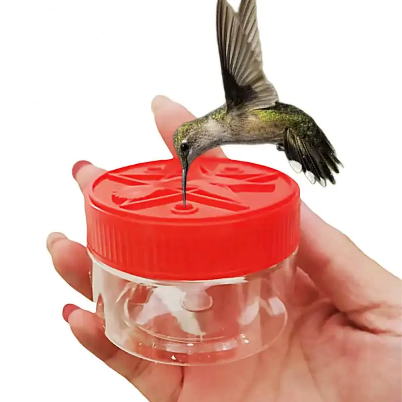 Nectar Feeding Station Cup Bird Food Container Hummingbird Drinker Portable Creative Garden Supplies Hummingbird Feeder Handheld