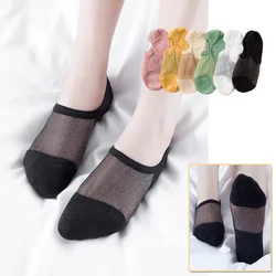 Women's Socks Summer Thin Ankle Socks Solid Color Ladies Invisible Lace Socks Wholesale Korean Street Fashion Low Cut Short Sox