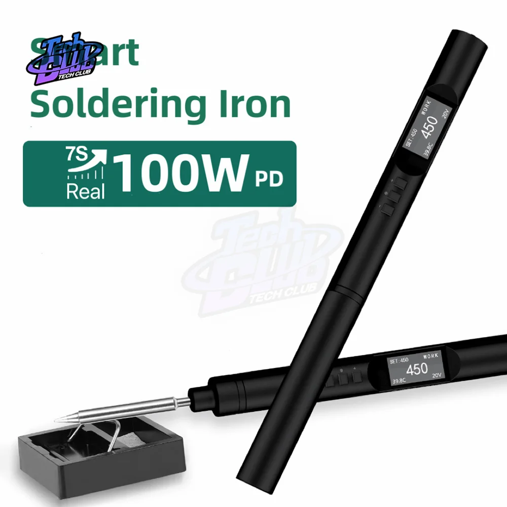 

PTS200 Smart Solder Iron 100W max ESP32-S2 PD3.0 Open Source Compatible with TS100 TS101/Pine64 Pinecil V2 V3/soldering iron