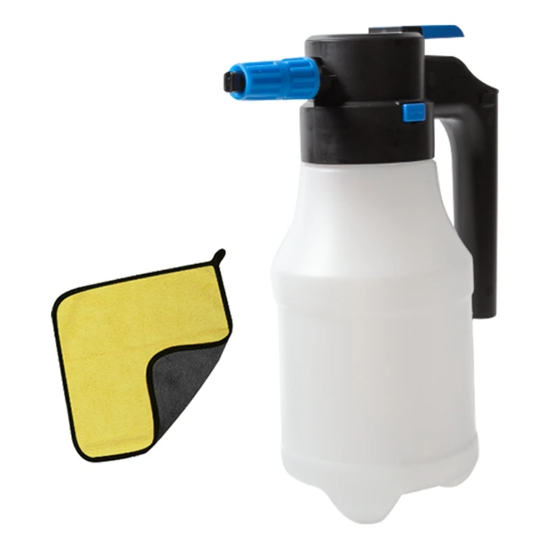 Top!-Electric Car Foam Sprayer, Handheld Foamer Rechargeable Battery For Car Washing Car Cordless Sprayer,Car Wash Pot