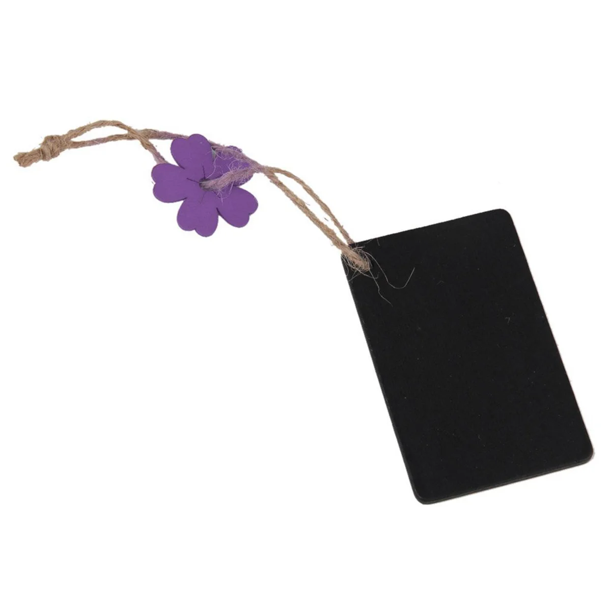 10 Pcs Hanging Tags Price Wooden Blackboard Gift Signage Rectangle Rustic Bamboo