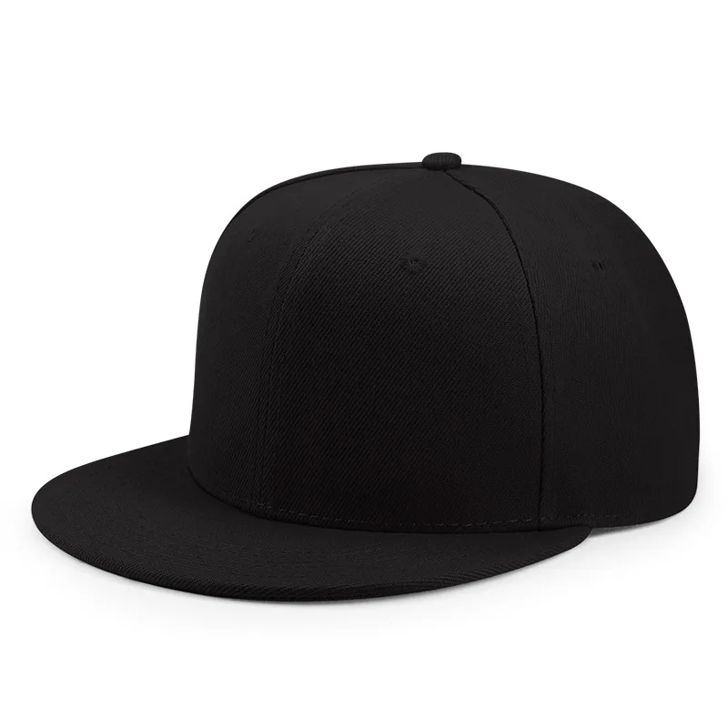 Baseball Caps For Men Women Unisex Hip Hop Solid Color Flat Brim Snapback Hats For Women Spring Summer Sun Hat Street Dance Kpop image 2