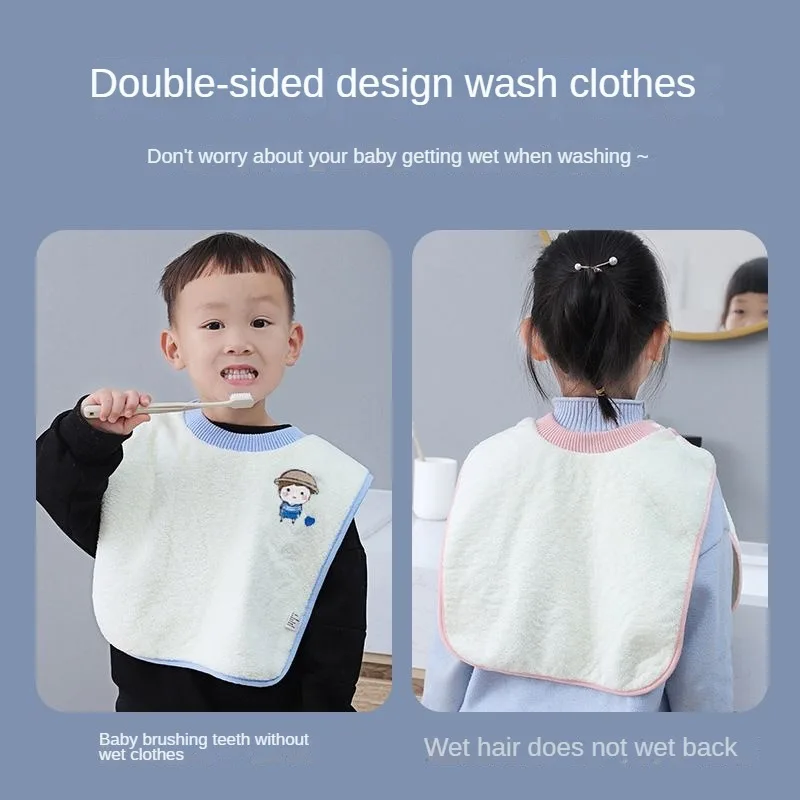 Children\'s Washcloth Bib Baby Saliva Napkin Baby Face Wash Scarf Brushing Teeth Anti-Splash Water Clothes Spitting Bib