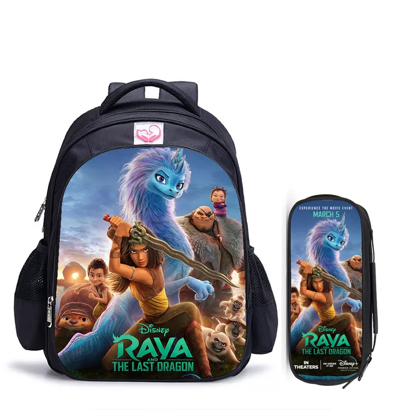 

16 Inch Disney Raya and The Last Dragon Children School Bags Orthopedic Backpack Kids Boys Girls Mochila Infantil Catoon Bags