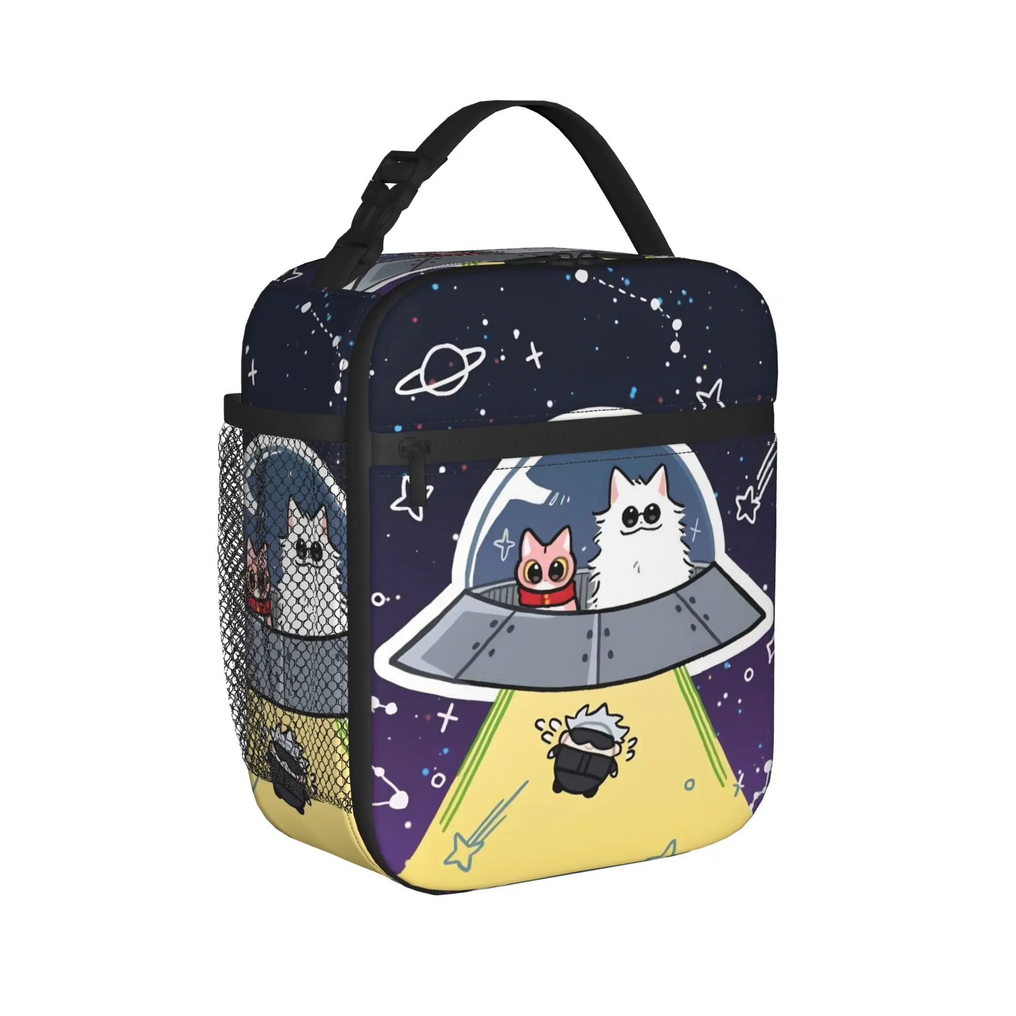 Gojo Satoru Anime Thermal Insulated Lunch Bag for Picnic  Reusable Food Bag Cooler Thermal Lunch Boxes