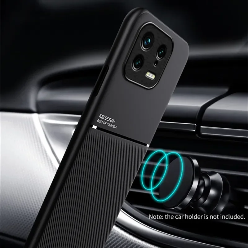 For Xiaomi 13 5G Case Car Magnetic Holder Leather Plate Phone Cases For Xiomi Mi 13 Pro Mi13 13Pro Xiaomi13 Pro Soft Back Cover