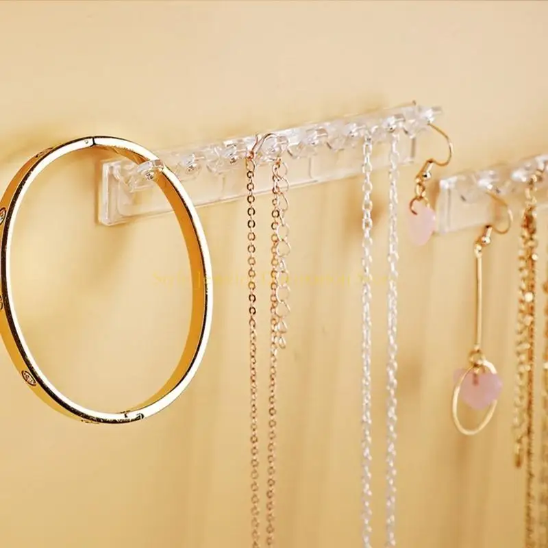 Tổ chức vòng cổ D46E vòng cổ nhựa thực tế và giữ vòng đeo tường trang sức gắn trên tường