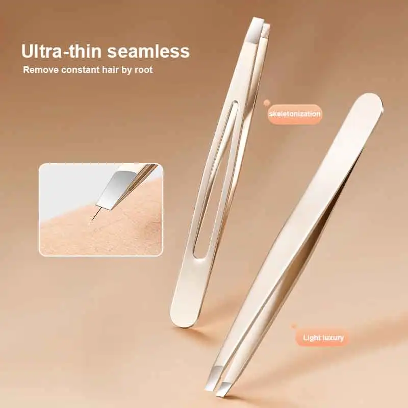 فضي 1 قطعة عالية الدقة الحاجب الملقط الحاجب نتف اللحية التحف كاذبة ملاقط رمش الرجال مجموعة خاصة #1