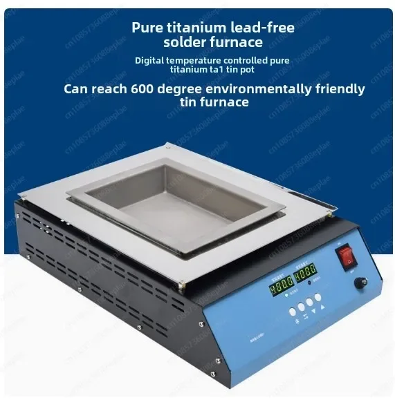 Tin Melting Pot Solder Pot Tin Melting Furnace Thermoregulation Soldering Desoldering Bath 30~400 Degree Ajustable 220V/110V