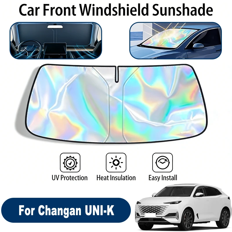 

Солнцезащитный экран для лобового стекла Changan UNI-K, складной, отражающий УФ-излучение, защитный чехол для переднего окна, аксессуары