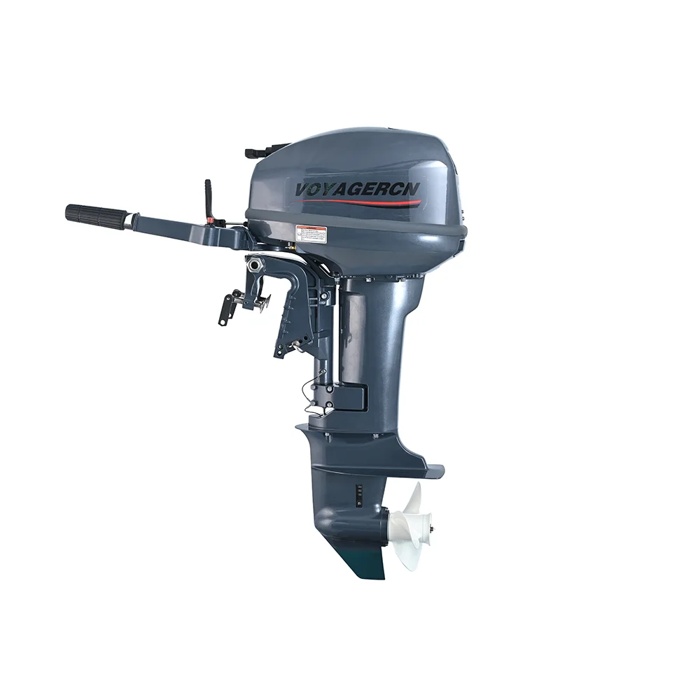 Two Cylinder 15HP Water Cooled Outboard Motor 4500-5500rpm Full Throttle Speed for Small Vessels