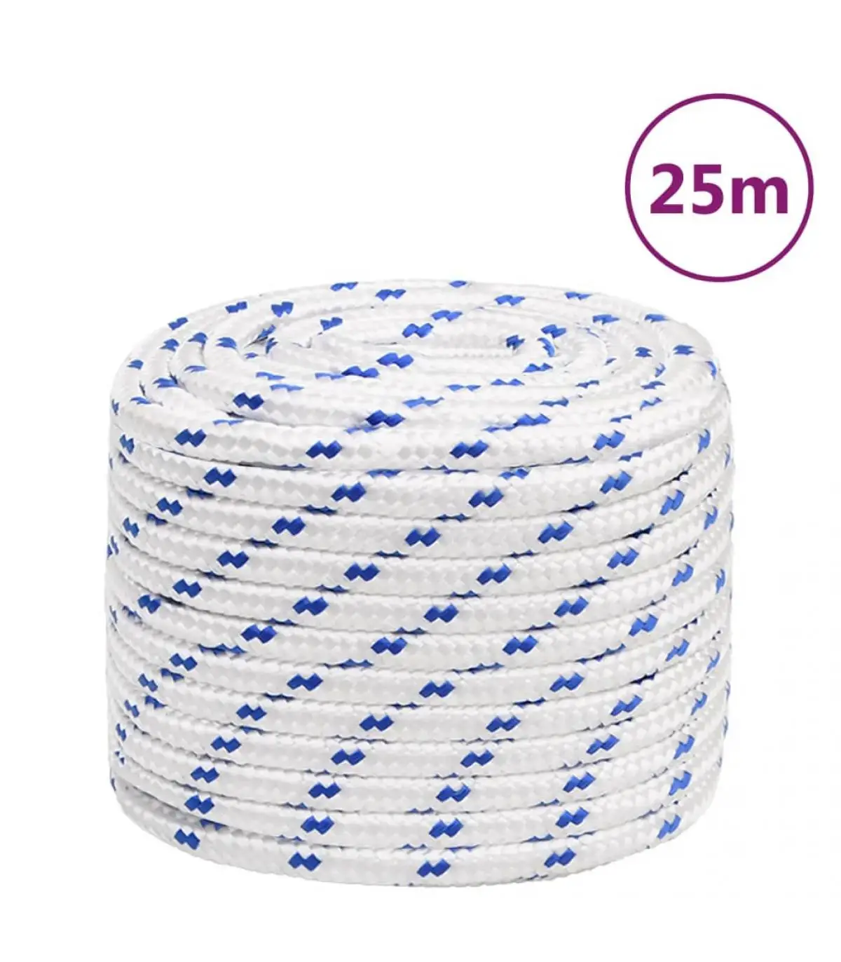 18 mm 25 m white polypropylene boat rope metal ropes and ropes