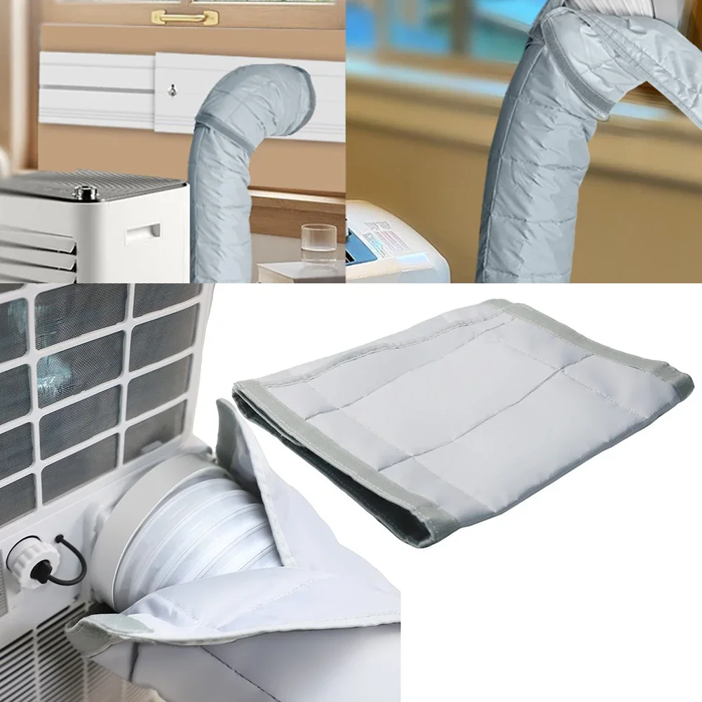 Air Conditioner Hose Cover Exhaust Pipe Protection Cover Dustproof Heat Insulation Wrap Interface Protective Sleeve Accessory