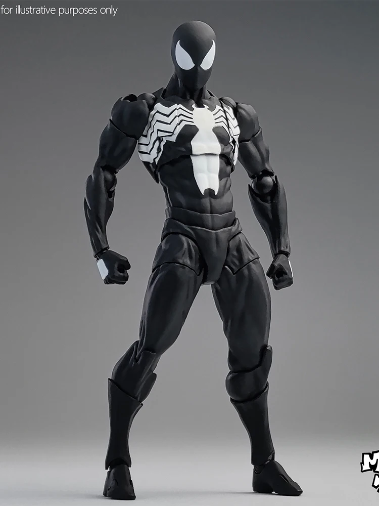 Neue MessToys Spiderman Figur CT Spielzeug Schwarz Rot Spider Man Figur Chaos Spielzeug Action Figur Individuelles Modell Geschenk Kind Angepasst Spielzeug