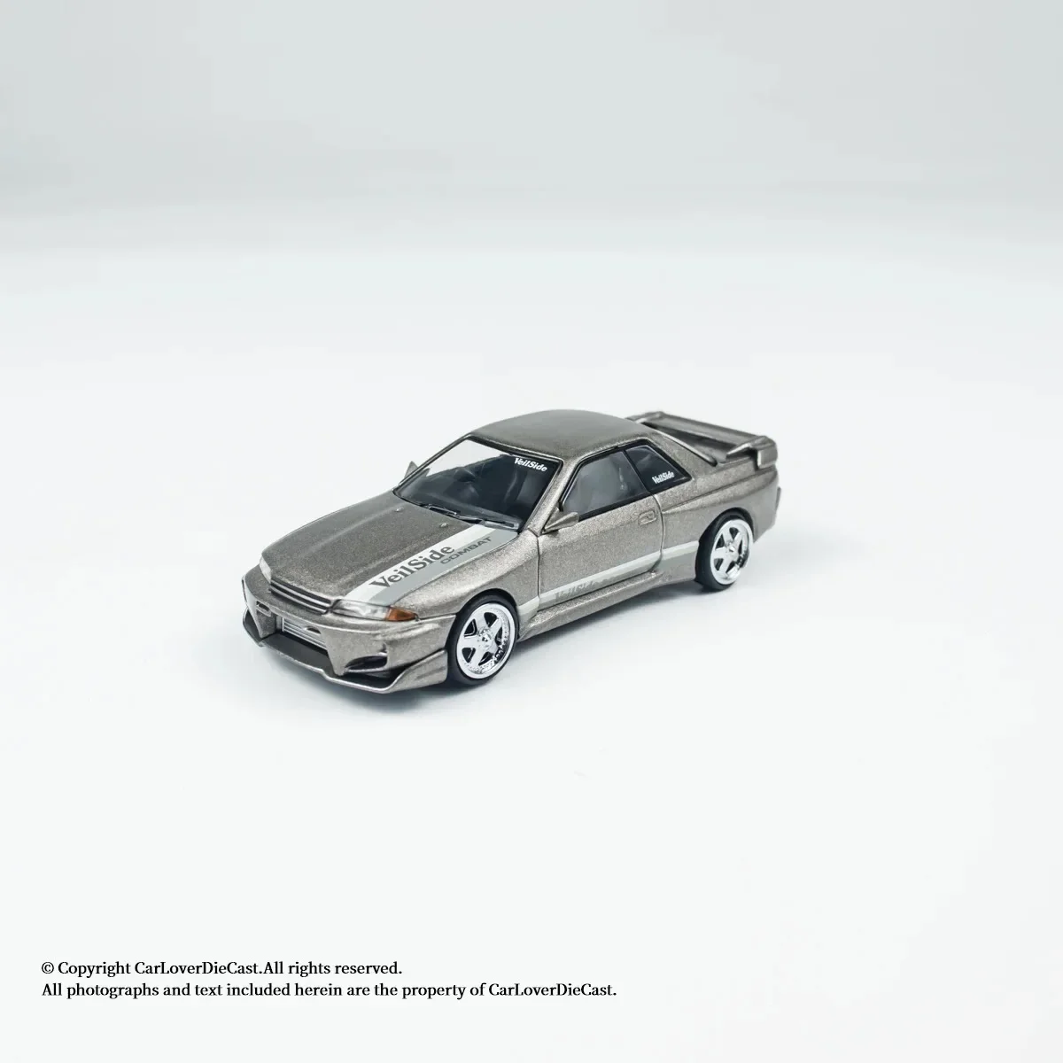 Em estoque minigt 971 1:64 nissan skyline GT-R r32 véu de combate C-I véu combate cinza diecast diorama modelo coleção brinquedos