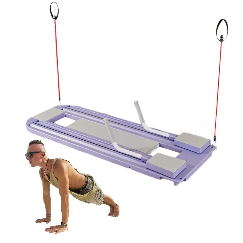 Foldable Push Up Board 4 In 1 Humanized Workout Exercise Board With Tension Rope High Strength Anti Slip Portable Fitness Board