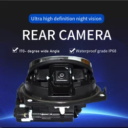 Car 170 Degree CVBS Badge Flip Emblem Rear View Camera for Golf Polo CC Beetle Magotan B6 B7L B8 EOS T-roc Passat R with AHD
