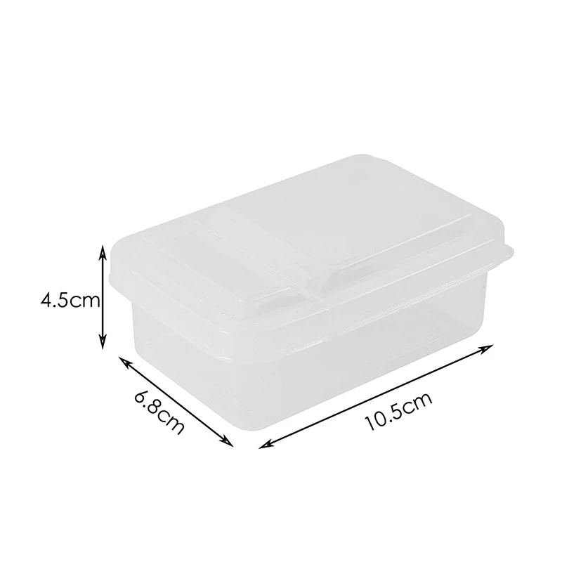 Caja de almacenamiento de tarjetas fotográficas transparente, organizador de tarjetas, almacenamiento de joyas, caja de papelería