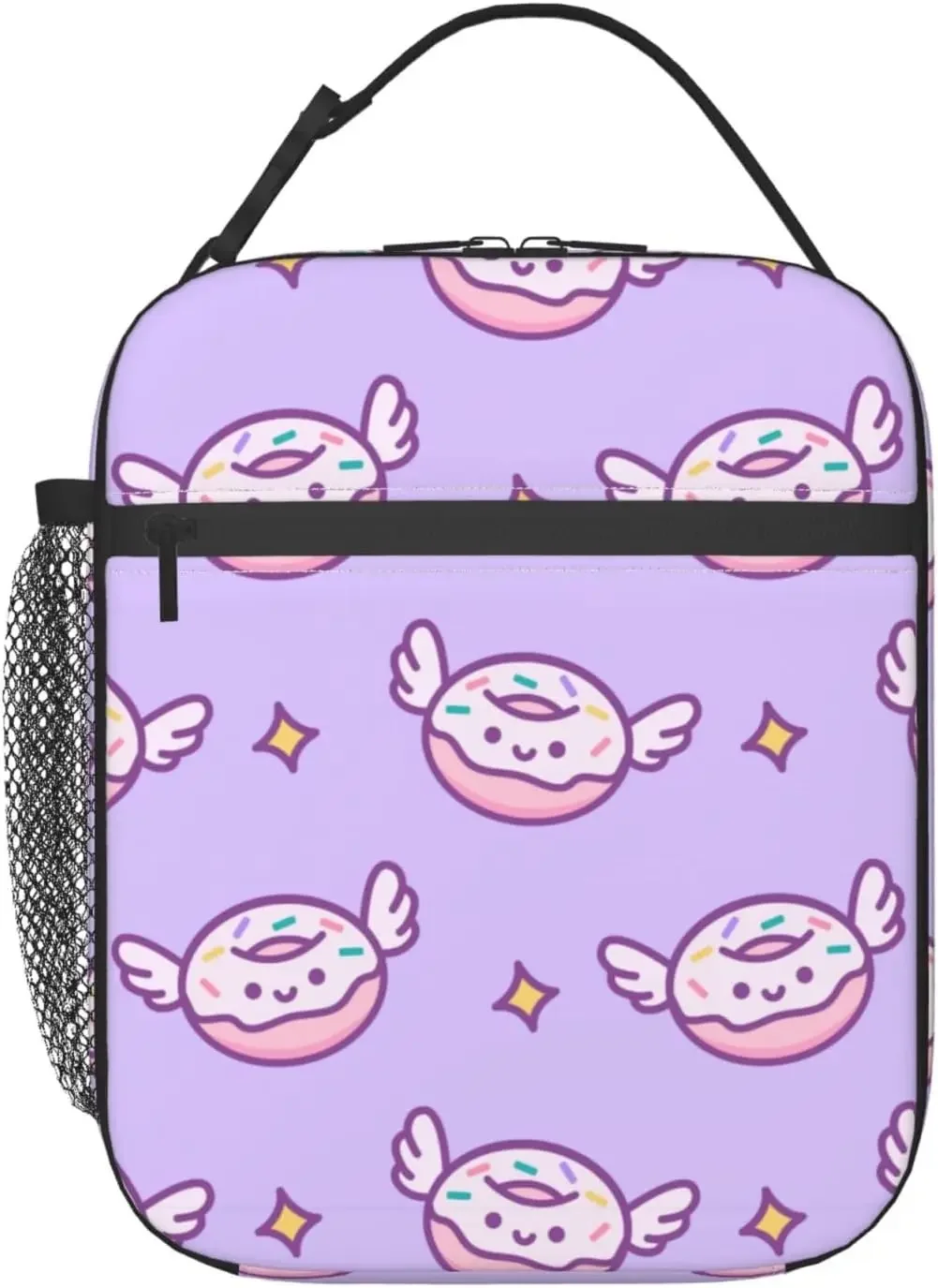 

Cute Donut Lunch Bags Reusable Insulated Thermal Lunch Box Portable Tote Bag Cooler Bag For Work Office Picnic Travel