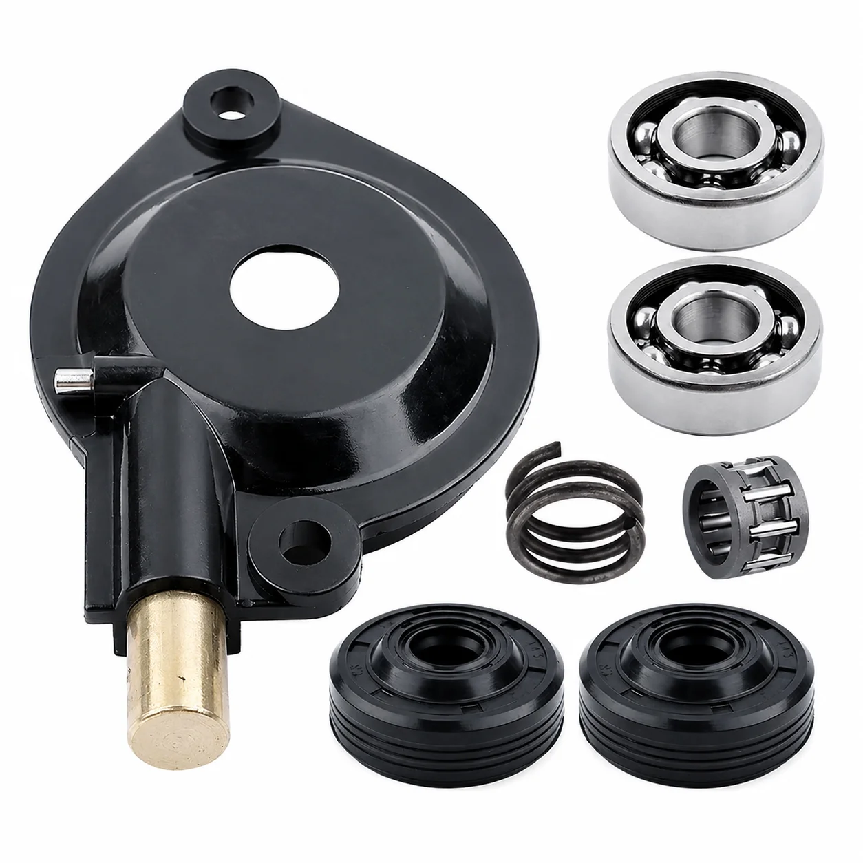 For Husqvarna 235/236/240/236E/240E Saw Crank Bearing Oil Seal Pump Worm Gear & Needle Bearing Kit 530056363 574719301 530037820