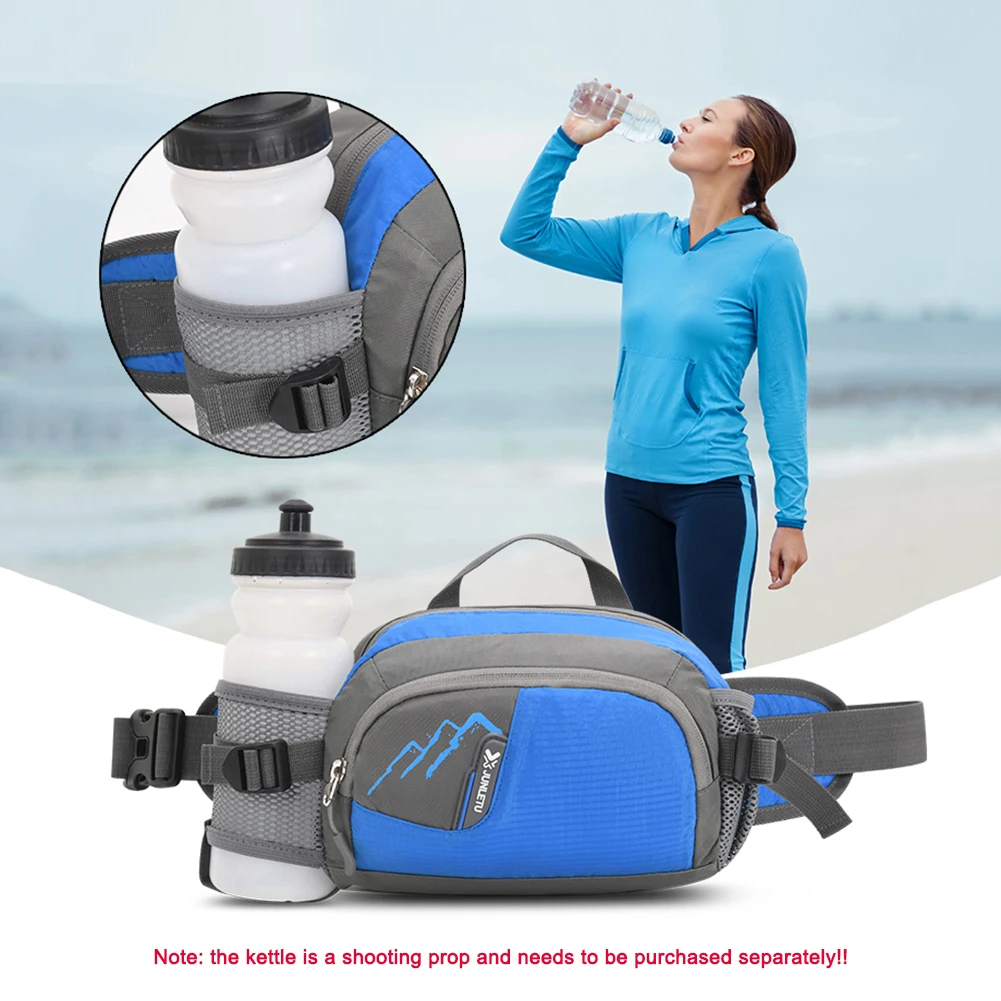 Sports Waist Bag Man/Woman Marathon Trail Running Waist Pack Riding Fitness With Water Bottle Bag Dual Pocket Mobile Phone Bag