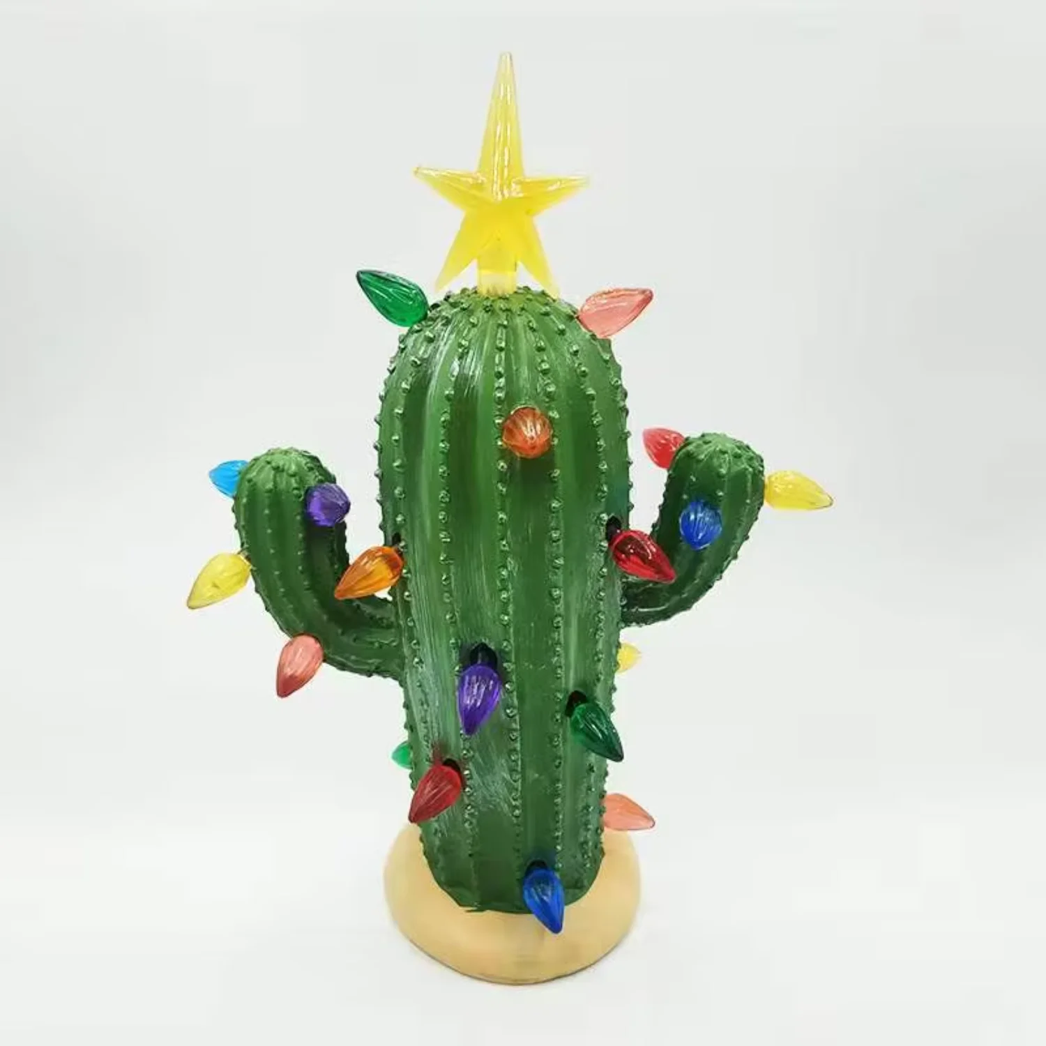 Wholesales Ceramic Christmas Cactus Light Decoration Southwestern Decor Cactus Art Cute Cactus Modern Vintage Tree Hecate Gnomes