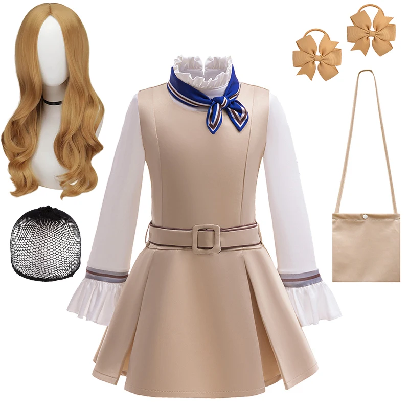 

Children's Halloween Cosplay Horror Movies M3GAN Same Style Dress for 2-10 Years Festival Disguised Girls Masquerade Costume