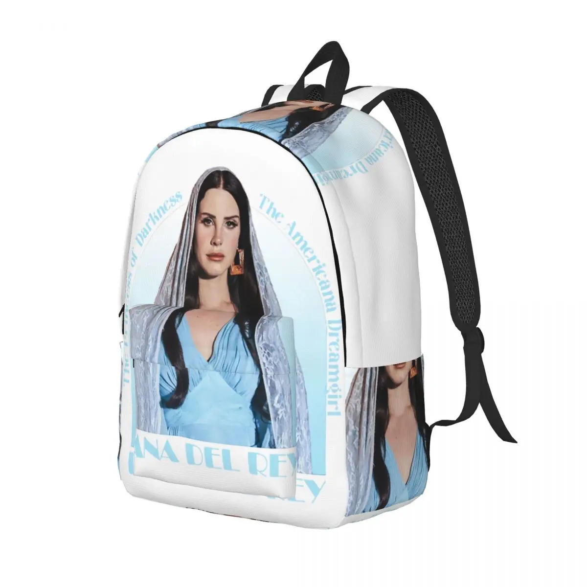 Lana Del Rey Backpack for Preschool Primary School Student Book Bags Boy Girl Kids Daypack with Pocket