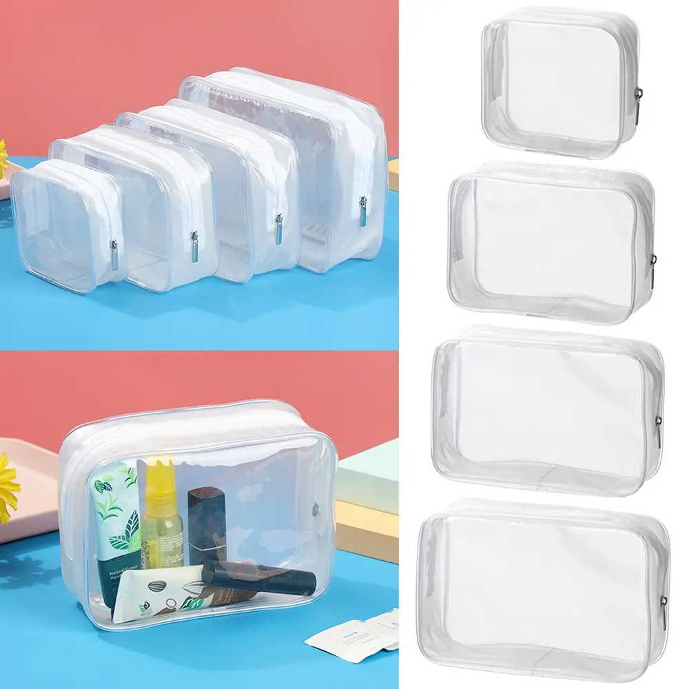 Transparent PVC Bags Travel Organizer Clear Makeup Bag Beautician Cosmetic Bag Beauty Case Toiletry Bag Make Up Pouch Wash Bags