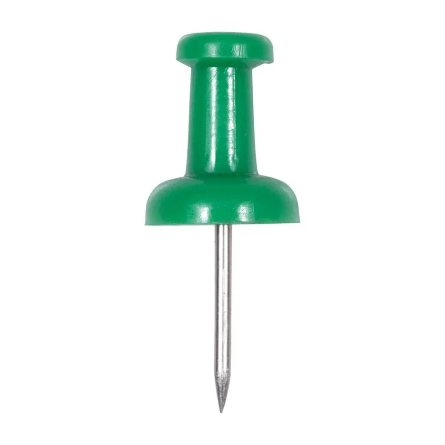 Green Push Pins for Office and Home Organization 2 Packs of 100 Strong and Reliable Pins Ideal for Bulletin Boards Note Display