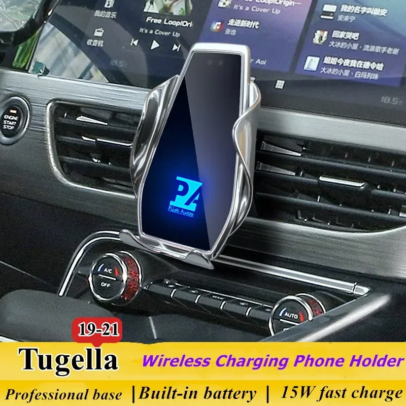 

2019-2021 For Geely Tugella Mobile Phone Holder Wireless Charger Car Mount Navigation Bracket GPS Support