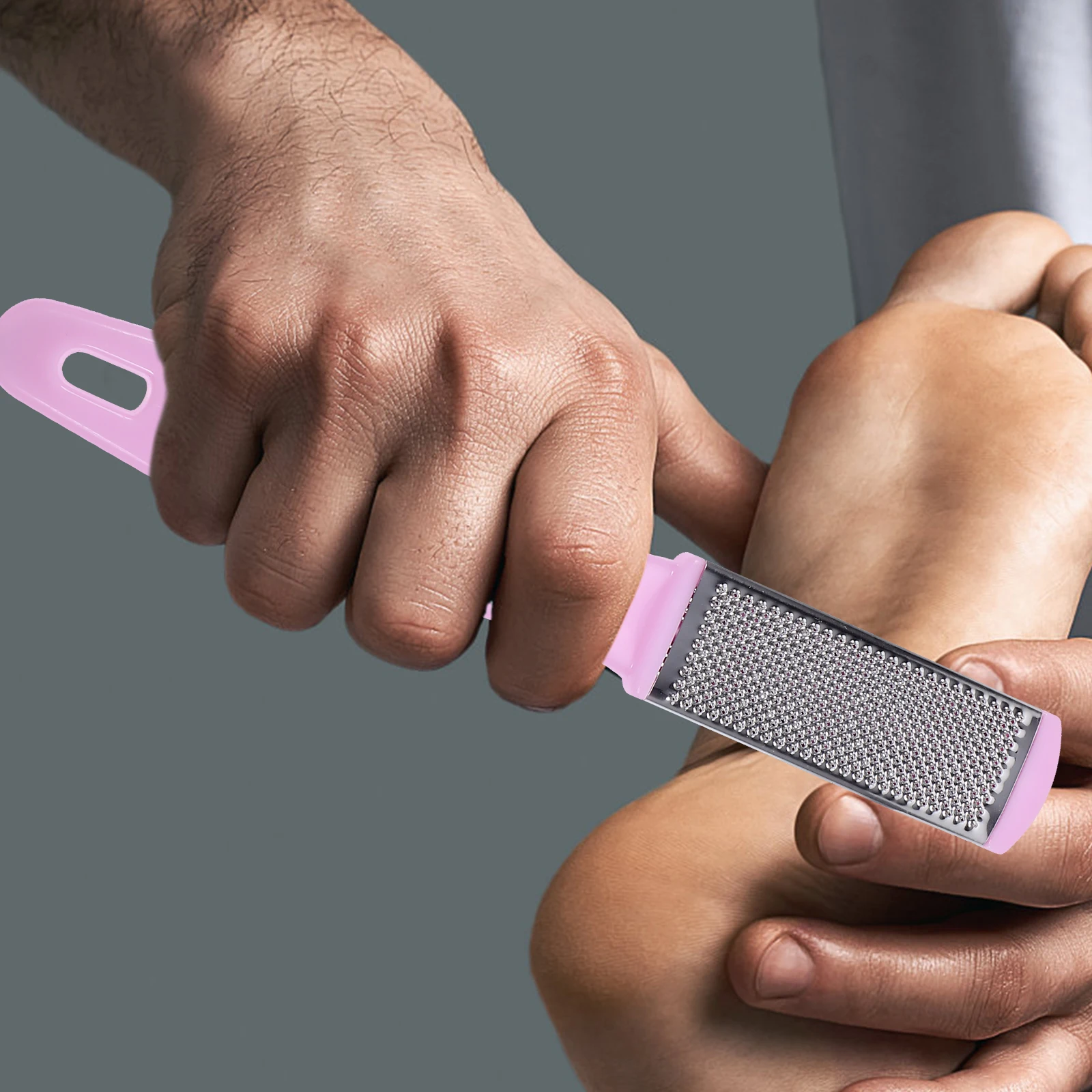 

Double Side Foot File Callus Remover Dead Skin Remover Pedicure Tool Stainless Steel Foot Care Tool for Smooth Feet